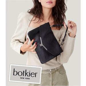 Botkier Valentina Authentic Quiet Luxury Satchel Bag Edgy Guitar Crossbody Strap